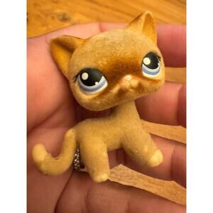 Littlest Pet Shop LPS #318 Flocked Cat 2007